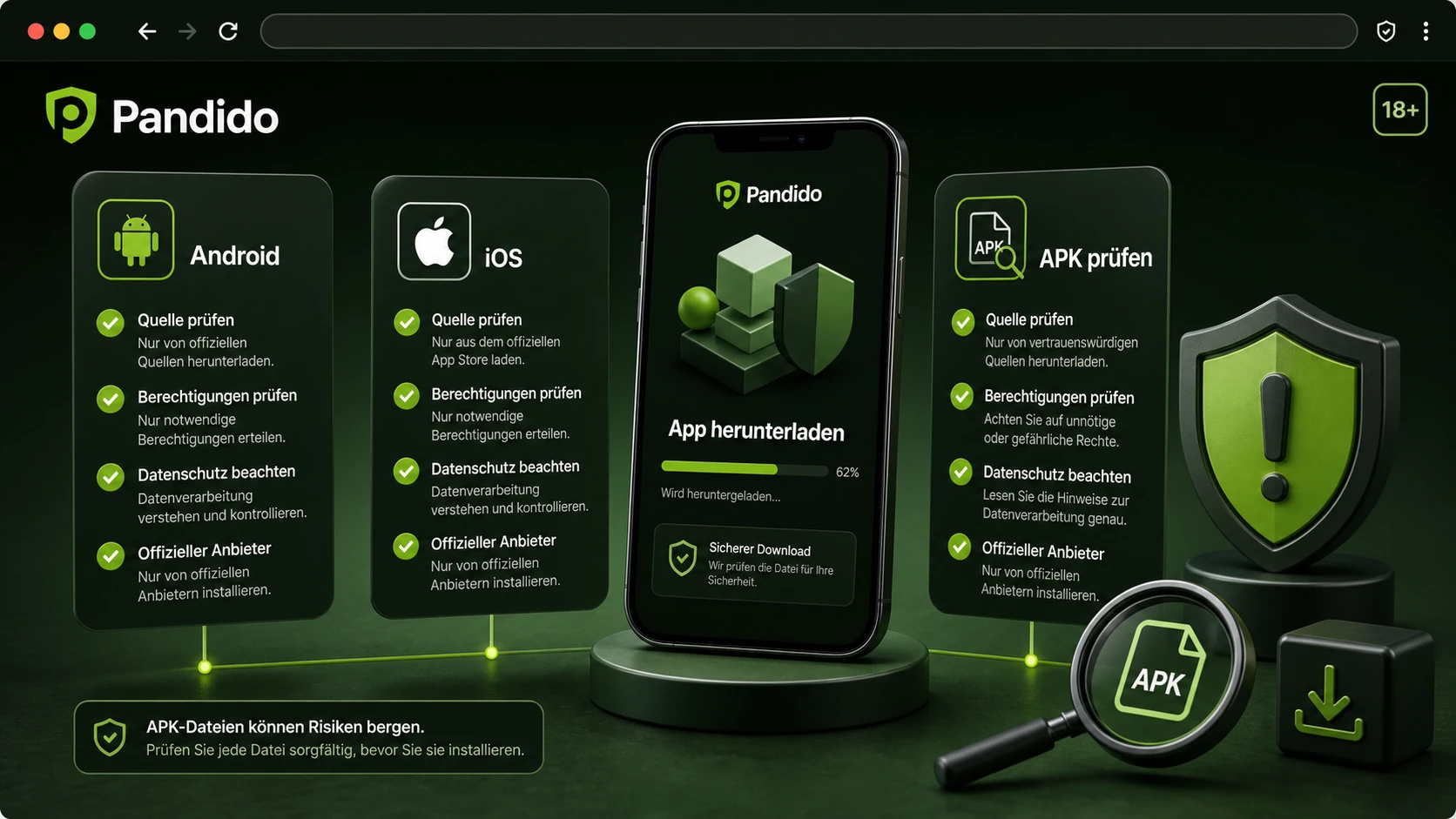 Android, iOS und APK