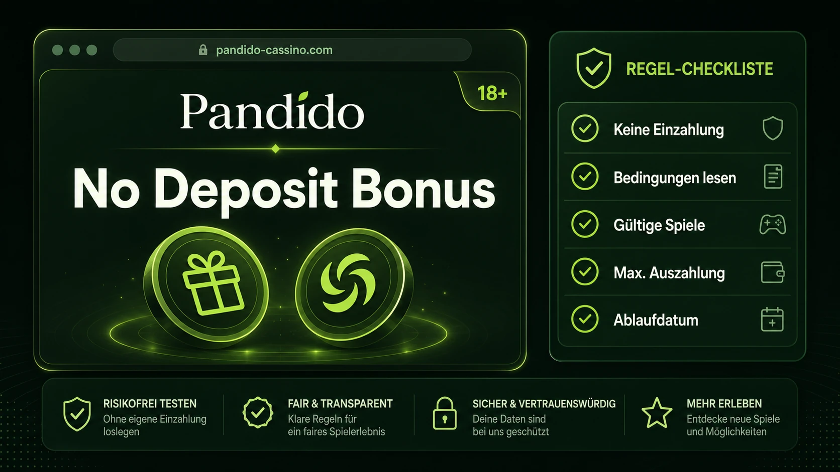 Pandido Casino No Deposit Bonus