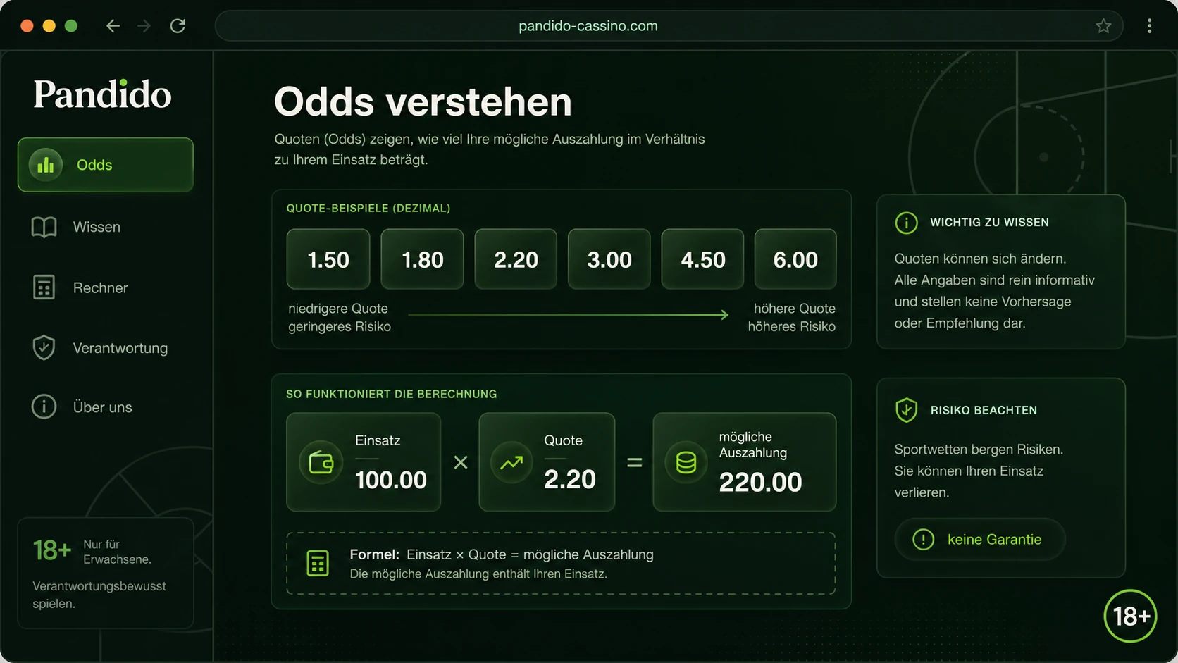 Was Odds bedeuten