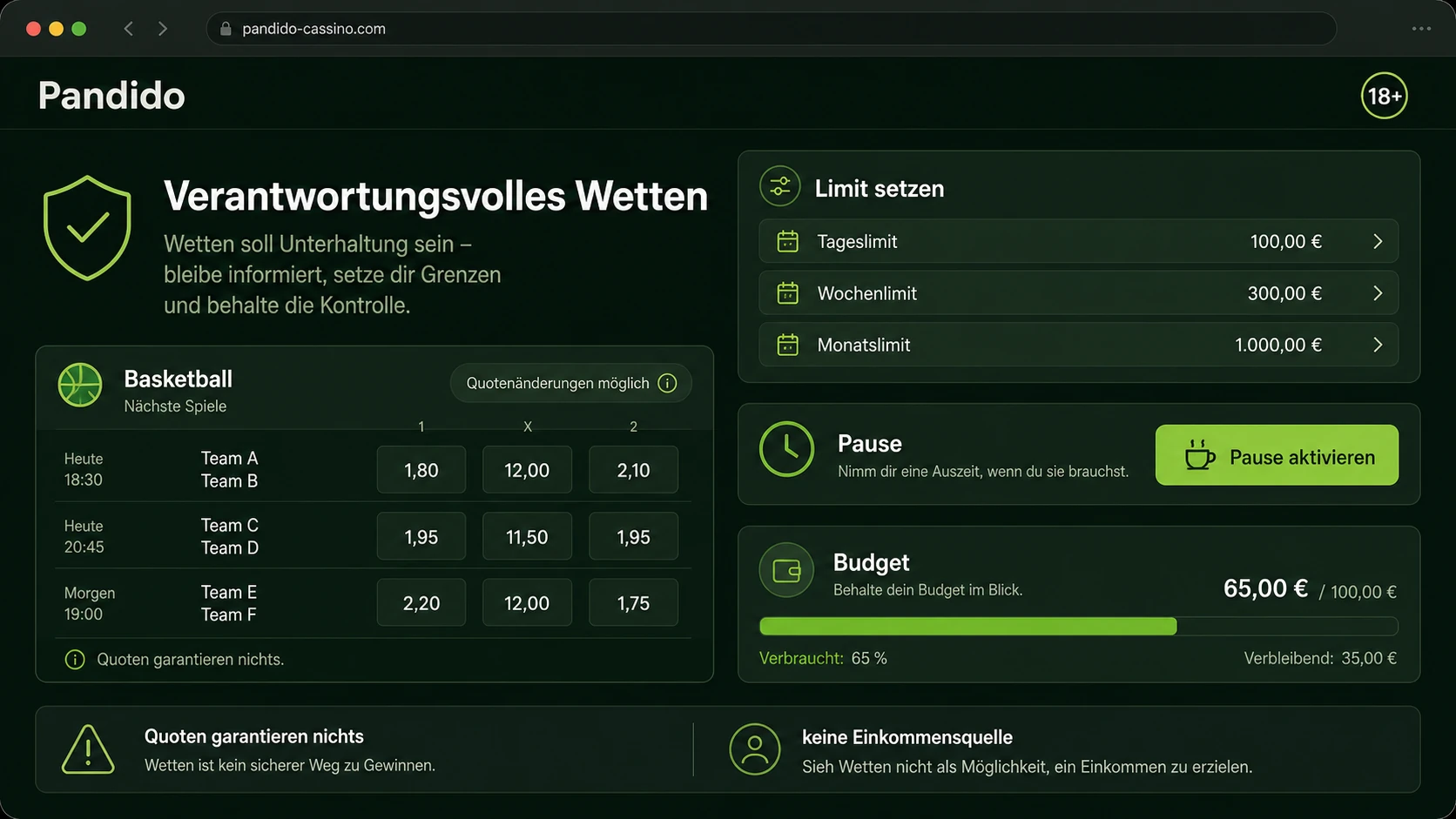 Verantwortungsvolles Wetten
